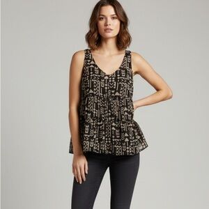 Forever 21 Sleeveless Chiffon Summer Blouse Top Size Small